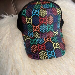 GG multi color hat (leather)